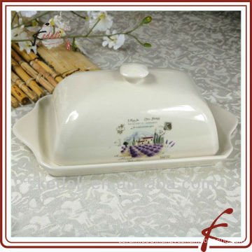 ceramic cheese holder with lid